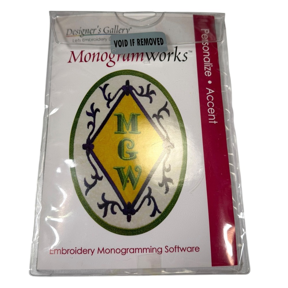 Designer's Gallery MonogramWorks Embroidery Software Windows CD User Guide Set - Picture 4 of 5